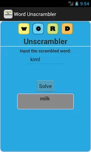 Word Unscrambler screenshot 1