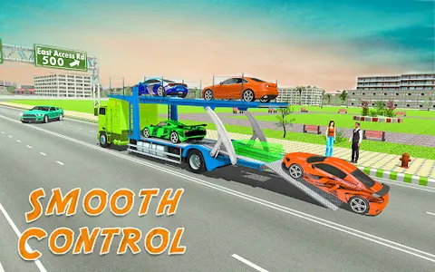 Crazy Car Transporter Truck 3D screenshot 10