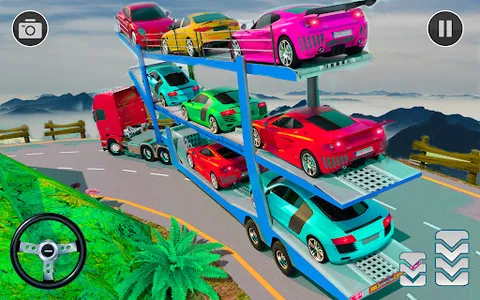 Crazy Car Transporter Truck 3D screenshot 4