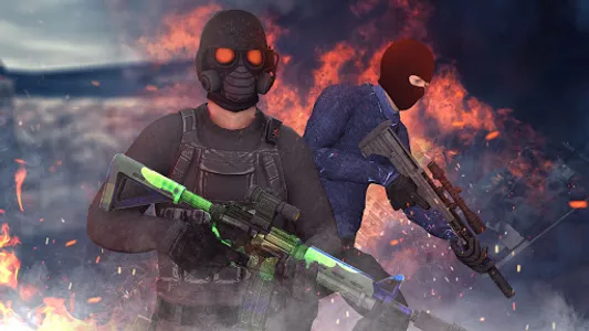FPS Commando Gun Shooting 3D screenshot 0
