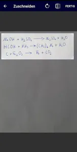 Reaktionsgleichungen lösen screenshot 1