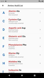 Amino Acids OTG screenshot 2