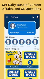 QuizTank- Current Affairs and  screenshot 0