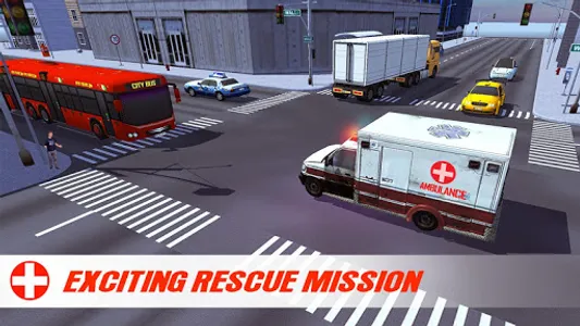 Ambulance Driving Game: Rescue screenshot 2