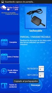 TACHOCABLE | Datos Tacógrafo screenshot 3
