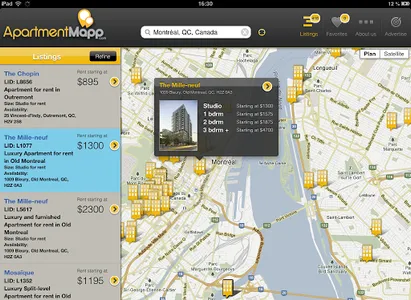 ApartmentMapp -Tablet screenshot 0