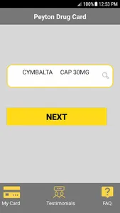 Peyton Drug Card screenshot 1