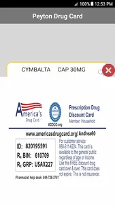 Peyton Drug Card screenshot 2