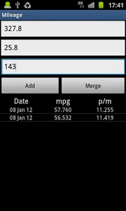 Mileage screenshot 0