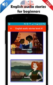 English audio stories for begi screenshot 2
