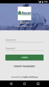 Bucas Retailer Login screenshot 0