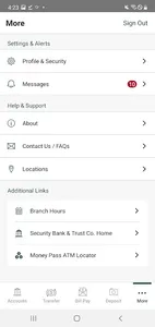 Security Bank & Trust 4Mobile screenshot 2