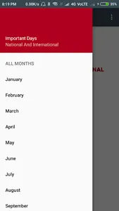 Important Days and Dates screenshot 0