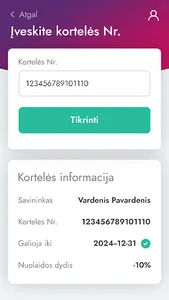 Akmeniečio kortelė screenshot 0