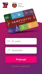 Akmeniečio kortelė screenshot 2
