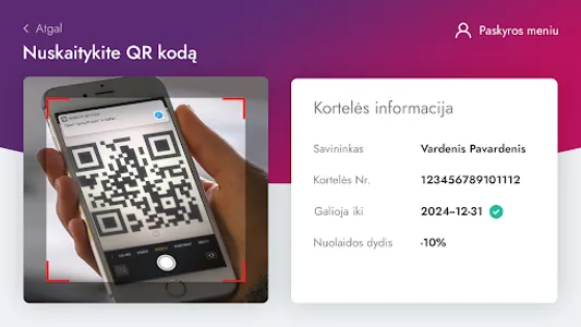 Akmeniečio kortelė screenshot 4