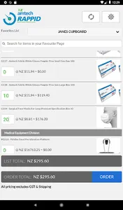 Amtech Rappid Ordering screenshot 1