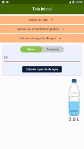 IMC, gordura no corpo e água screenshot 7
