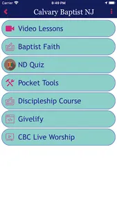 Calvary Baptist NJ screenshot 1
