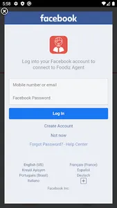 Foodiz Agent screenshot 1