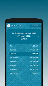 Hijri Salah App (Fatimid) screenshot 0