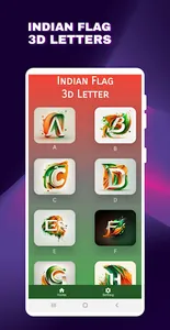 Indian Flag 3d Name -A to Z DP screenshot 0