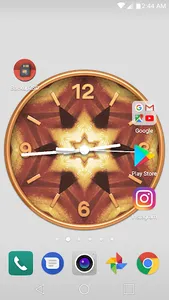 Kaleidoscope Clock Live Wallpa screenshot 0