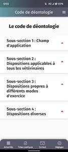 Ordre des vétérinaires screenshot 0