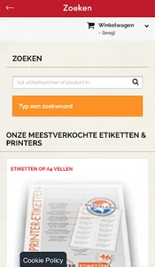 Etiketten screenshot 2