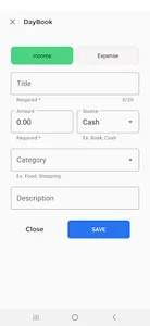 Day Book : Day to Day Savings screenshot 1