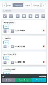 PlaccOn Éttermi rendszer screenshot 2