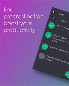 ProGo App - Productive goals screenshot 0