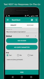 Rest Client - Pocket POSTMAN screenshot 1