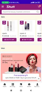 Stuti Online Cosmetics Shoping screenshot 1