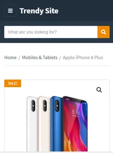 Trendy Site screenshot 2