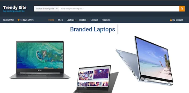 Trendy Site screenshot 4