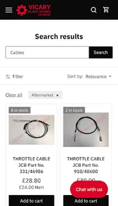 Vicary Plant Spares screenshot 1