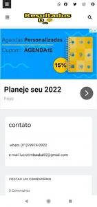 Resultados do dia screenshot 1