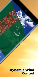 Turkmenistan Flag Live Wall screenshot 11