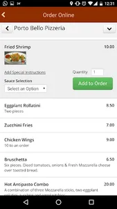 Porto Bello Pizzeria screenshot 1