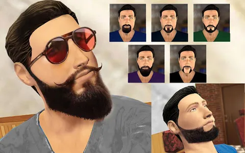 Barber Shop beard Salon Games screenshot 14