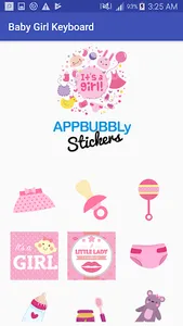 Baby Girl Keyboard Stickers fo screenshot 2