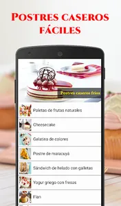 Postres Caseros Fáciles screenshot 1