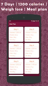 Diet plan for 7 days (only 120 screenshot 8