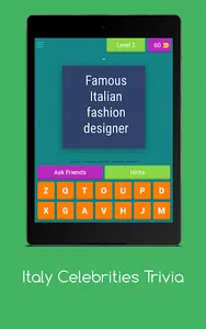 Italy Celebrities Trivia screenshot 16