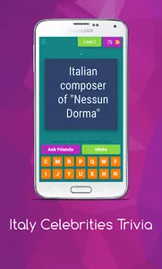 Italy Celebrities Trivia screenshot 3