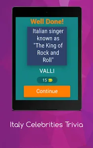 Italy Celebrities Trivia screenshot 8