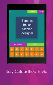 Italy Celebrities Trivia screenshot 9