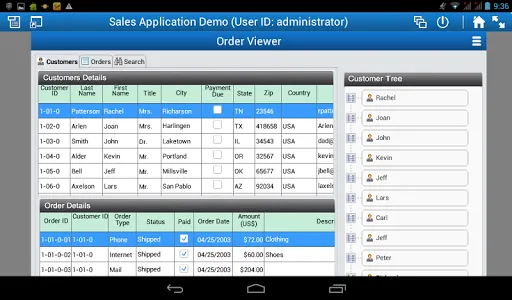 Sales Application screenshot 2