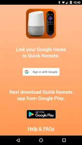 Quick Remote for Google Home/A screenshot 2